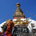 nepal-Kathmandu-SwayambhunathEntrance-At-Top-Of-Steps